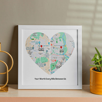 Long distance map frame